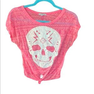 Pink Skull Shirt
